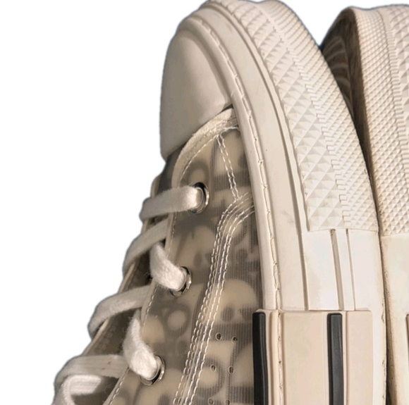 DIOR B23 League High-Top Sneaker White and Black Dior Canvas US Size 12 EU 45 - Picture 12 of 16